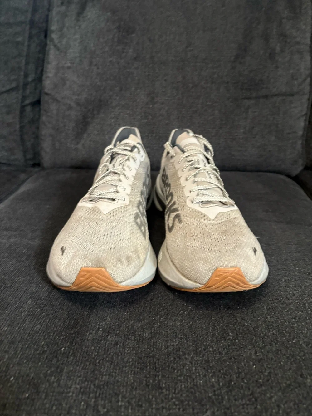 Brooks Hyperion 2 Shoes Men's Size 12.5 Grey Road Running Athletic Gym Sneaker